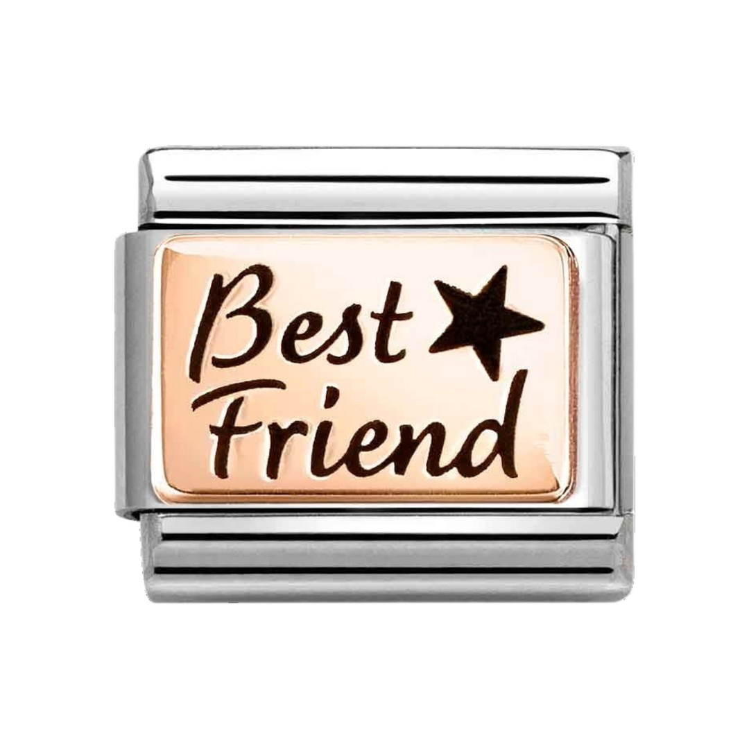 Niche Jewellery Nomination Rose Gold Best Friend with Star Charm
