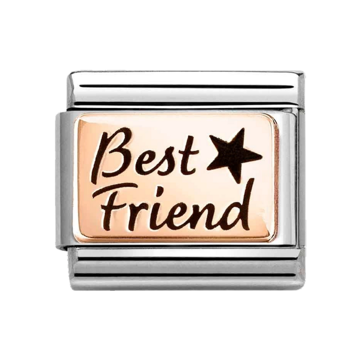 Niche Jewellery Nomination Rose Gold Best Friend with Star Charm