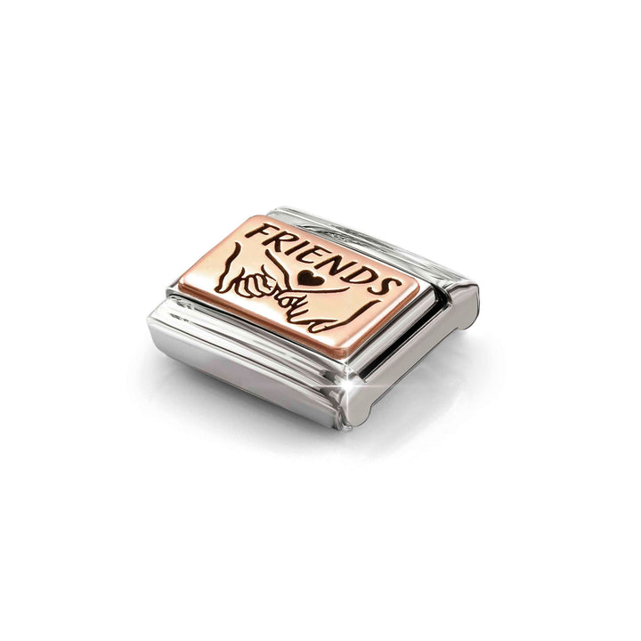 Niche Jewellery Nomination Rose Gold Friends Pinky Promise Charm detail