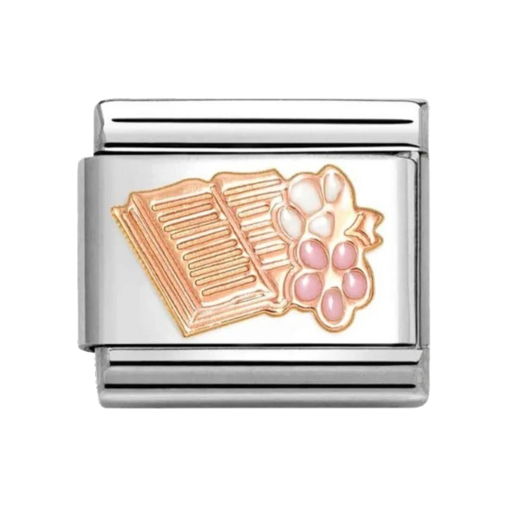 Nomination Classic Rose Gold and Enamel Reading Book Charm 430202_23