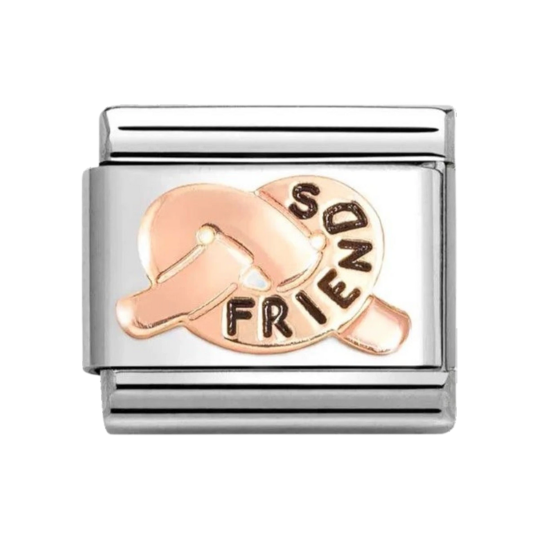 Nomination Classic Rose Gold Enamel Friends Knot Charm 430202/36