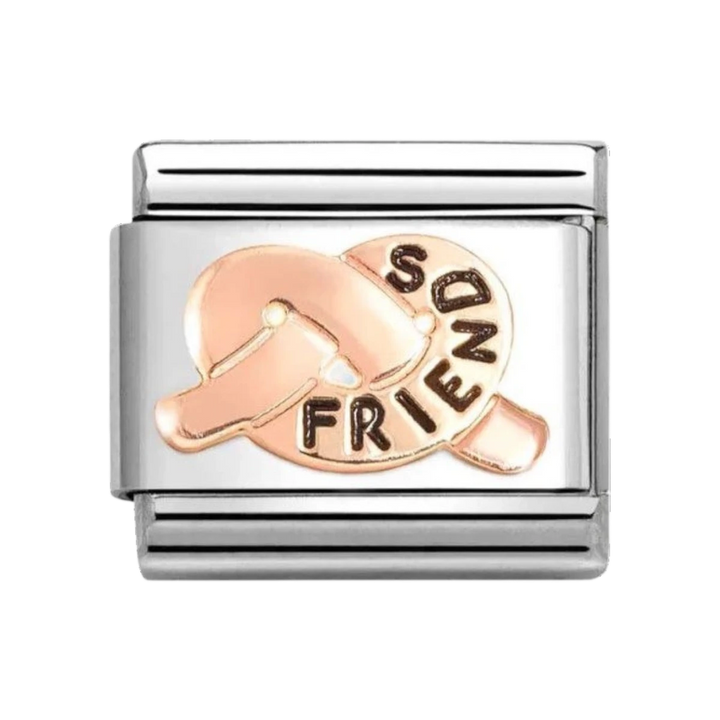 Nomination Classic Rose Gold Enamel Friends Knot Charm 430202/36