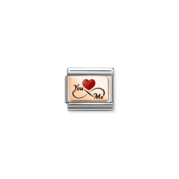 Niche Jewellery Nomination Rose Gold You and Me Charm