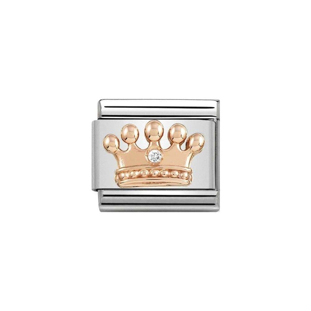 Nomination Classic Rose Gold and Zirconia Crown Charm 430305_24