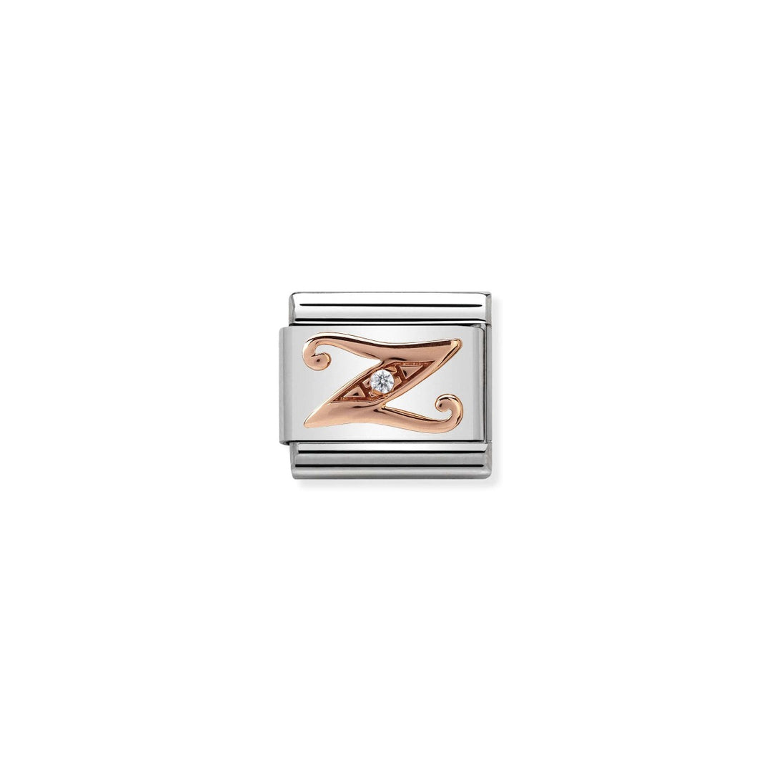 Nomination Rose Gold and Zirconia Classic Letter Charm - Z