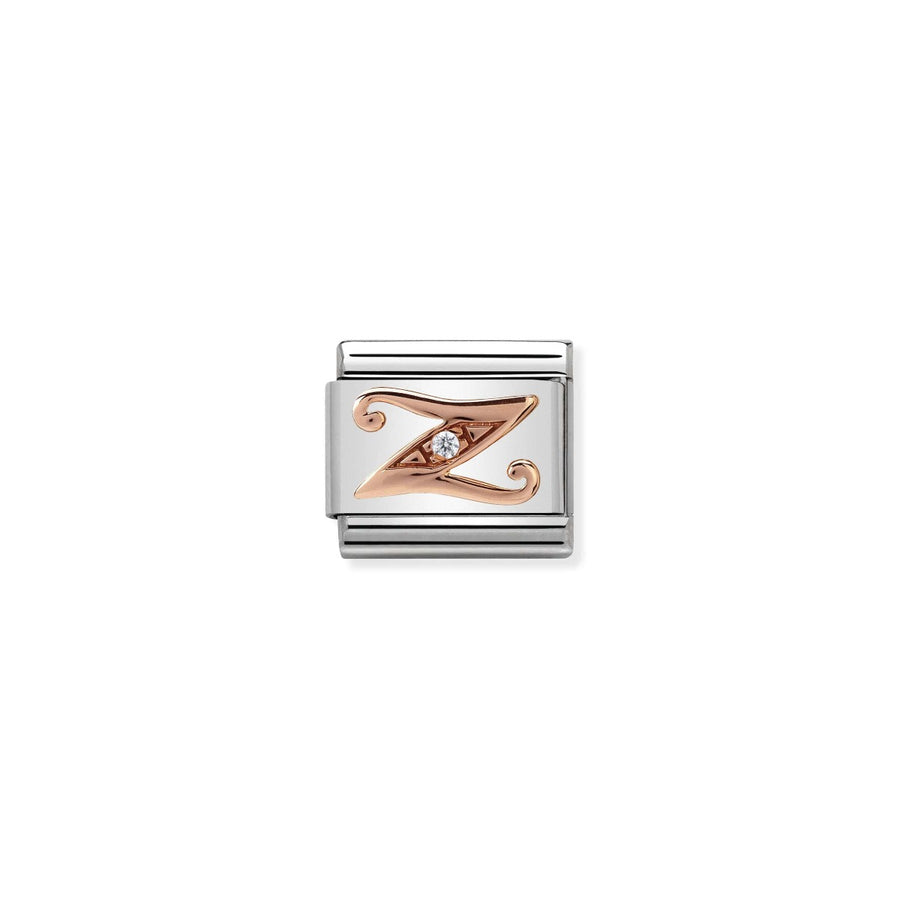 Nomination Rose Gold and Zirconia Classic Letter Charm - Z