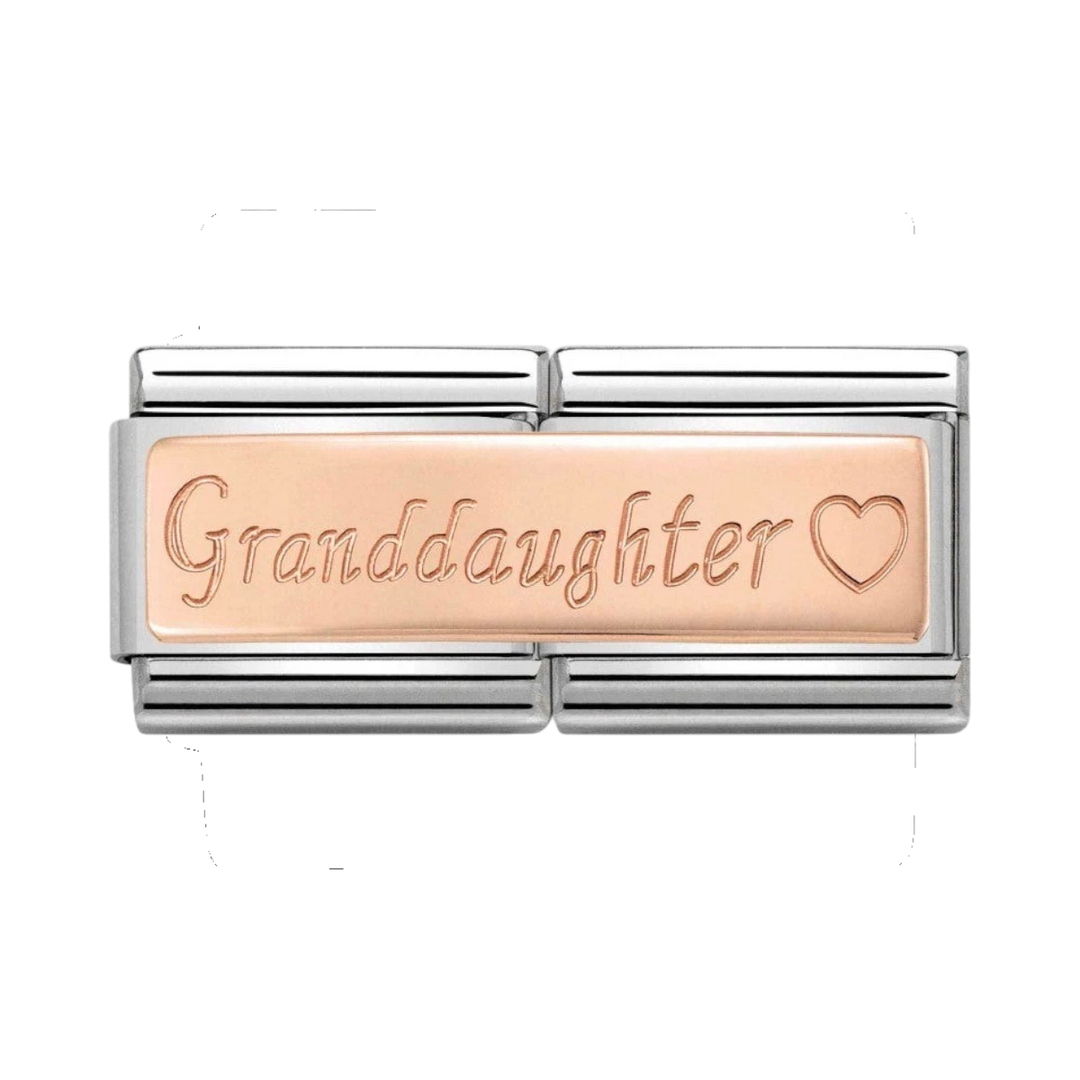 Nomination Composable Classic Rose Gold Granddaughter Double Link 430710_09
