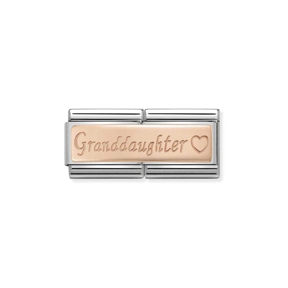 Nomination Composable Classic Rose Gold Granddaughter Double Link 430710_09
