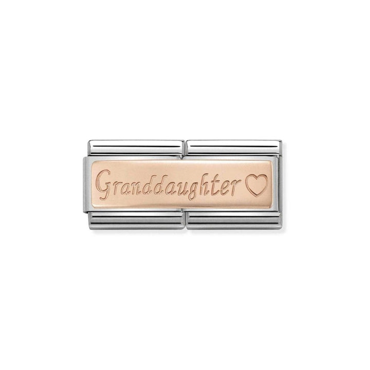 Nomination Composable Classic Rose Gold Granddaughter Double Link 430710_09