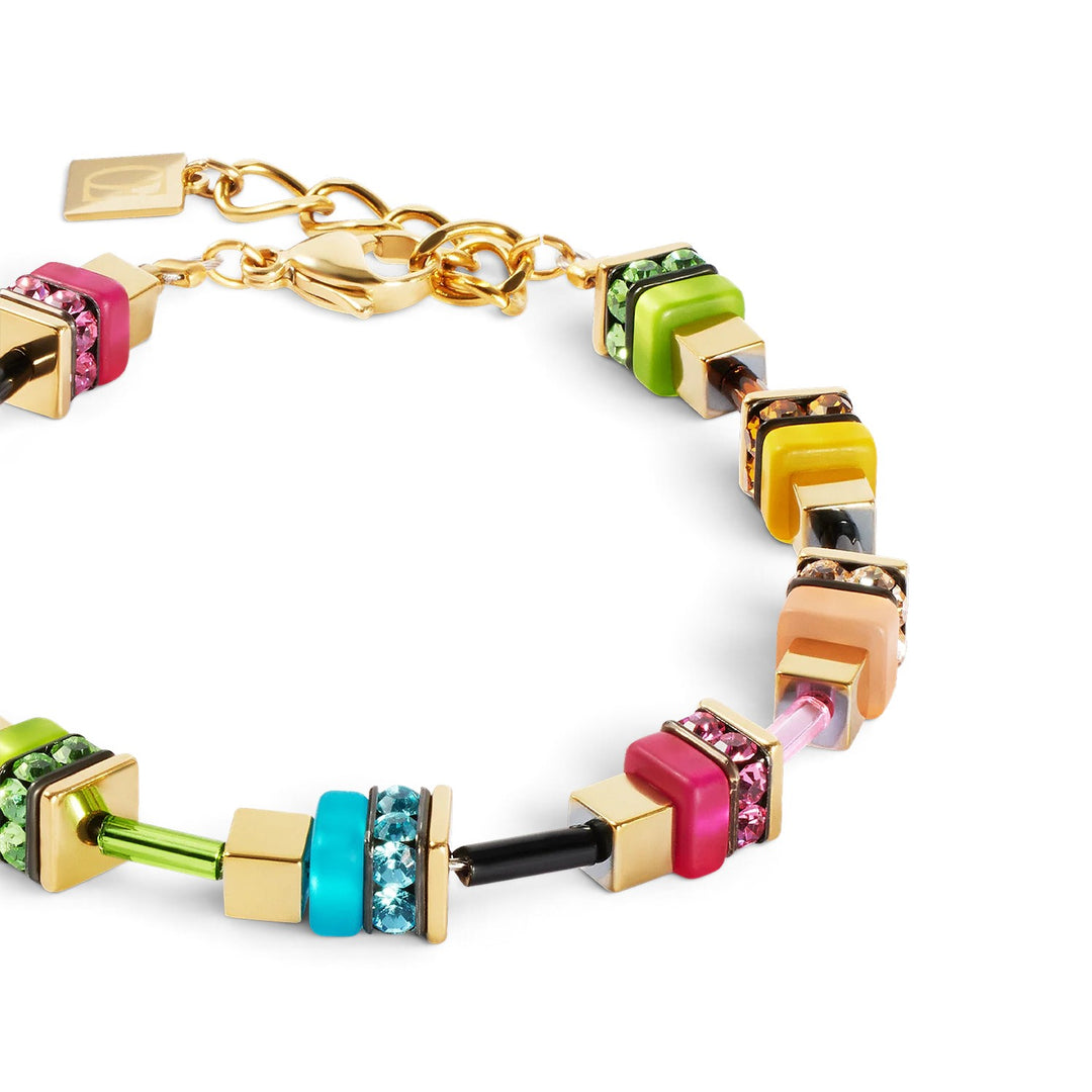 Coeur De Lion Boho Sunset Cube Rainbow Bracelet