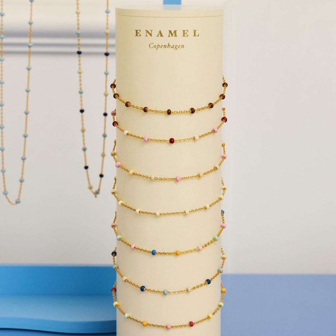 Enamel Copenhagen Lola Tropical Gold Bracelet. Item code B66G_2_tropical.