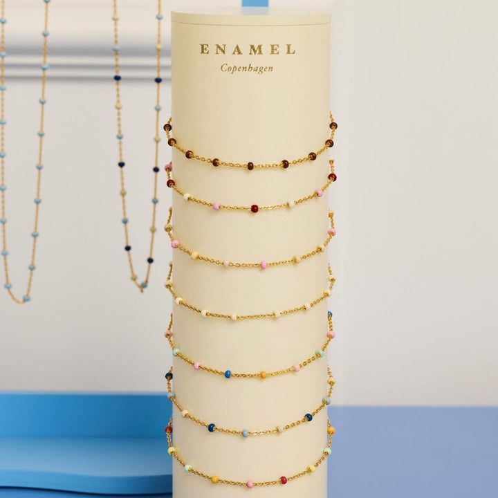 Enamel Copenhagen Lola Tropical Gold Bracelet. Item code B66G_2_tropical.