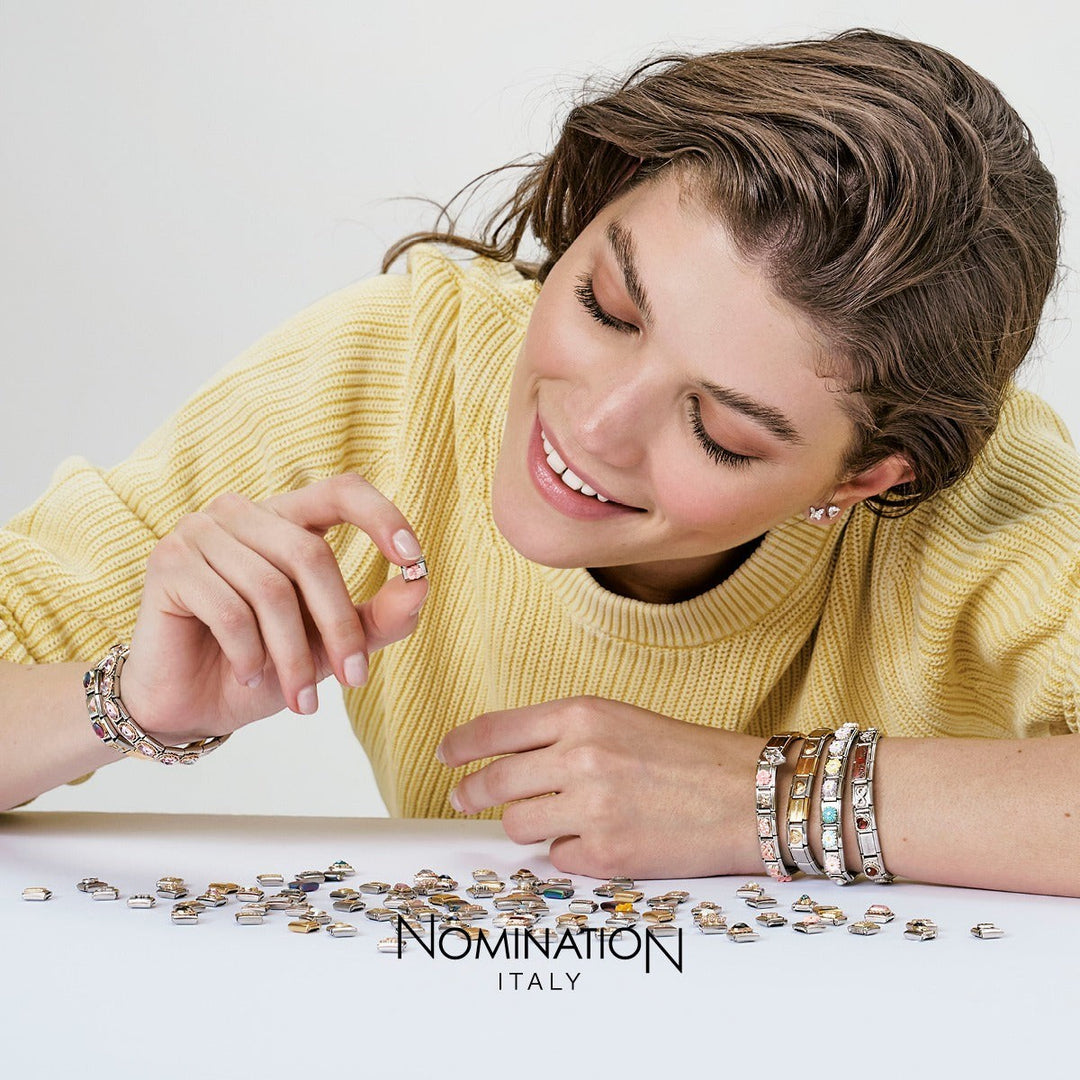 Nomination Silver Mother of Pearl White Bow Charm