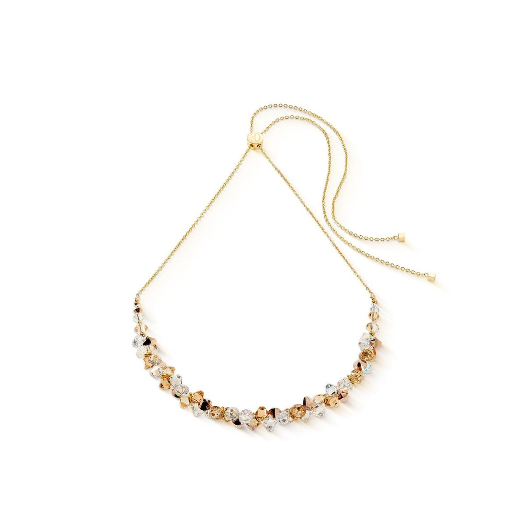 Coeur De Lion Dancing Crystals Necklace - Gold Beige - 4639101016