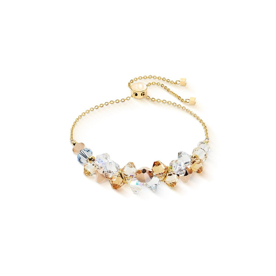 Coeur De Lion Dancing Crystals Bracelet - Gold Beige - 4639301016
