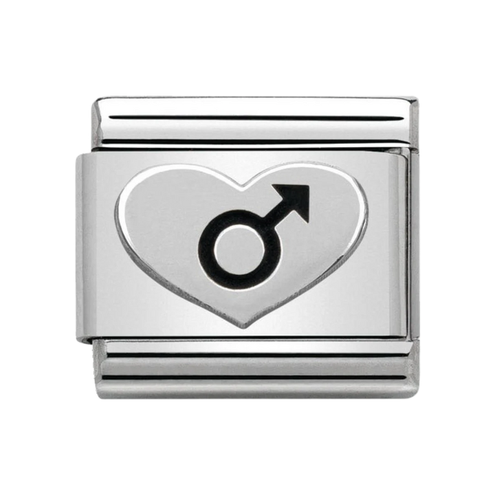 Nomination Composable Classic heart male symbol - 330101_07