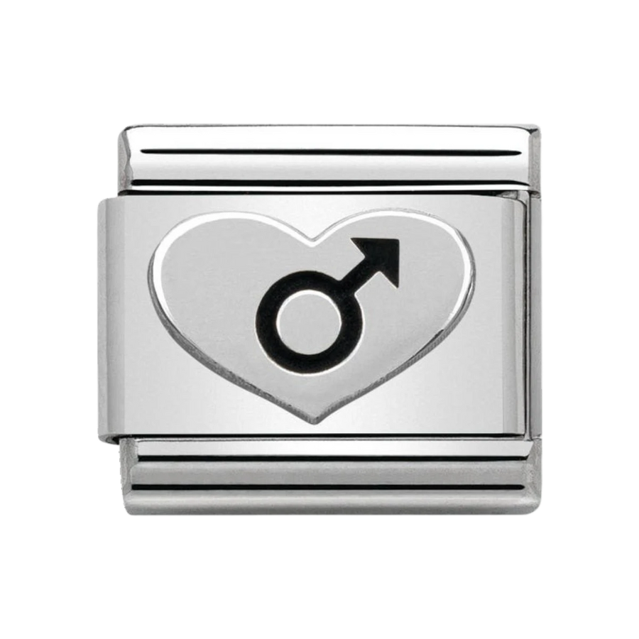 Nomination Composable Classic heart male symbol - 330101_07