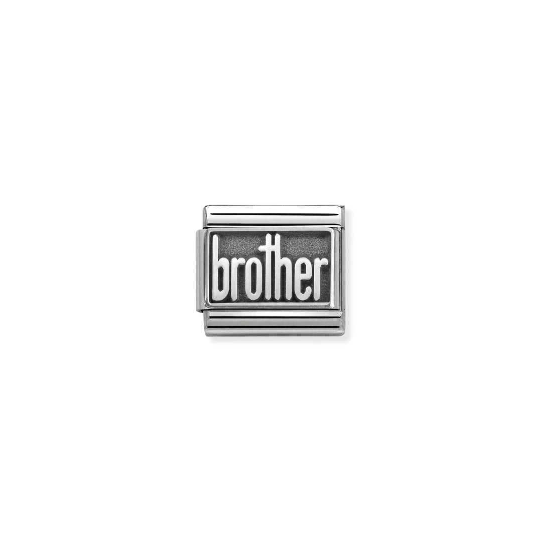NOMINATION Composable Classic PLATES OXIDIZED steel and silver 925 BROTHER 330102_32