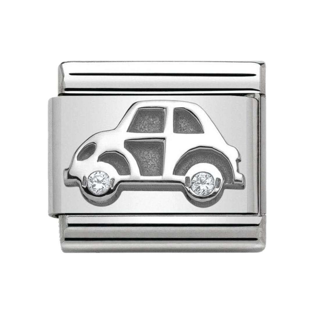 NOMINATION Composable CL symbols stainless steel , silver 925, and swarovski zirconia. Car