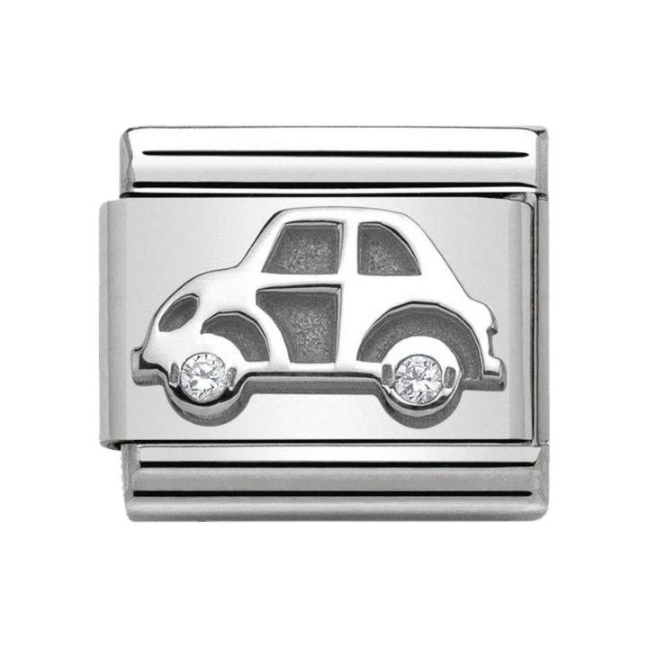 NOMINATION Composable CL symbols stainless steel , silver 925, and swarovski zirconia. Car