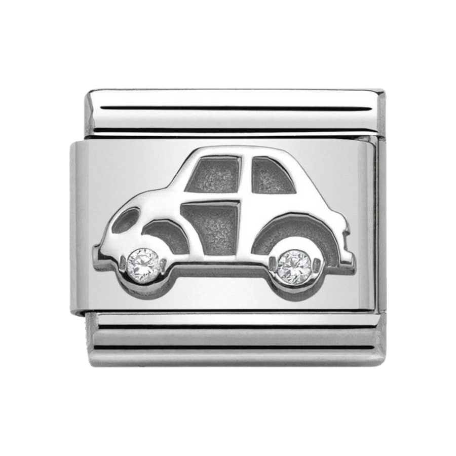 NOMINATION Composable CL symbols stainless steel , silver 925, and swarovski zirconia. Car