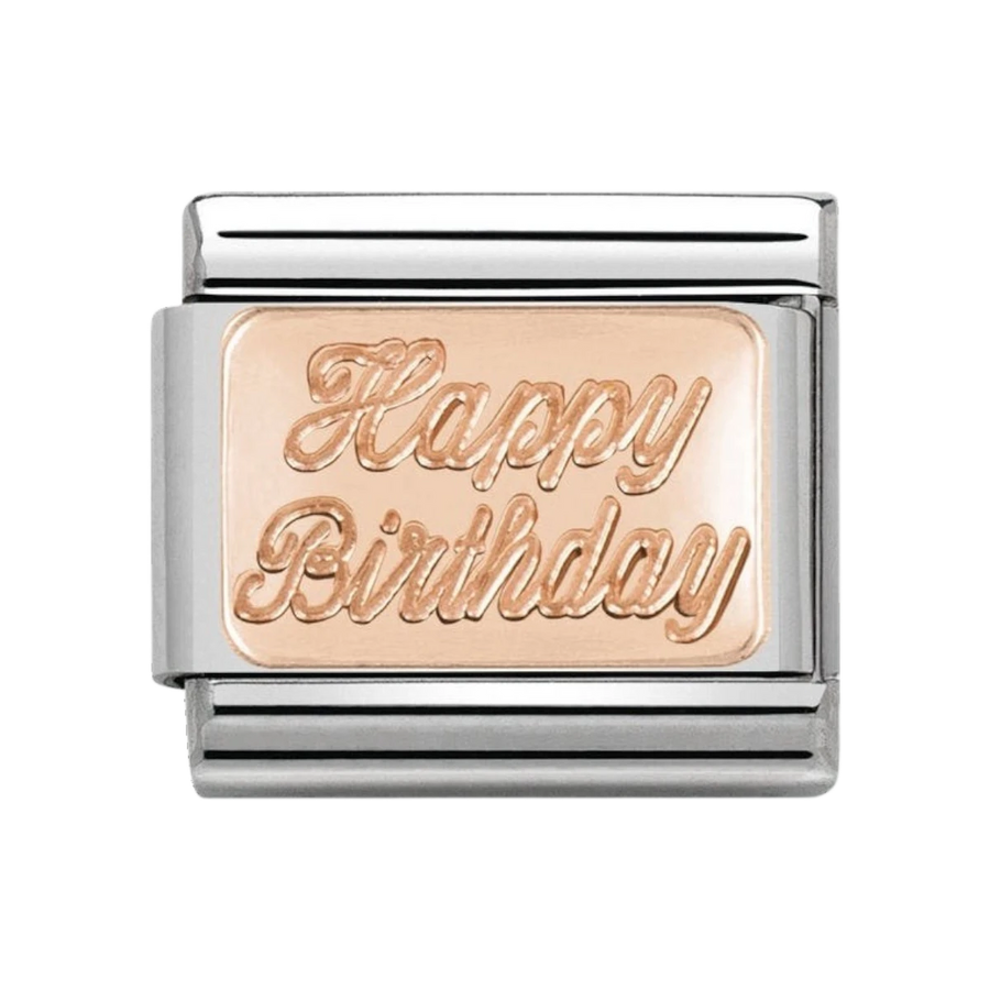Nomination Composable Classic Rose Gold happy birthday charm - 430101_29