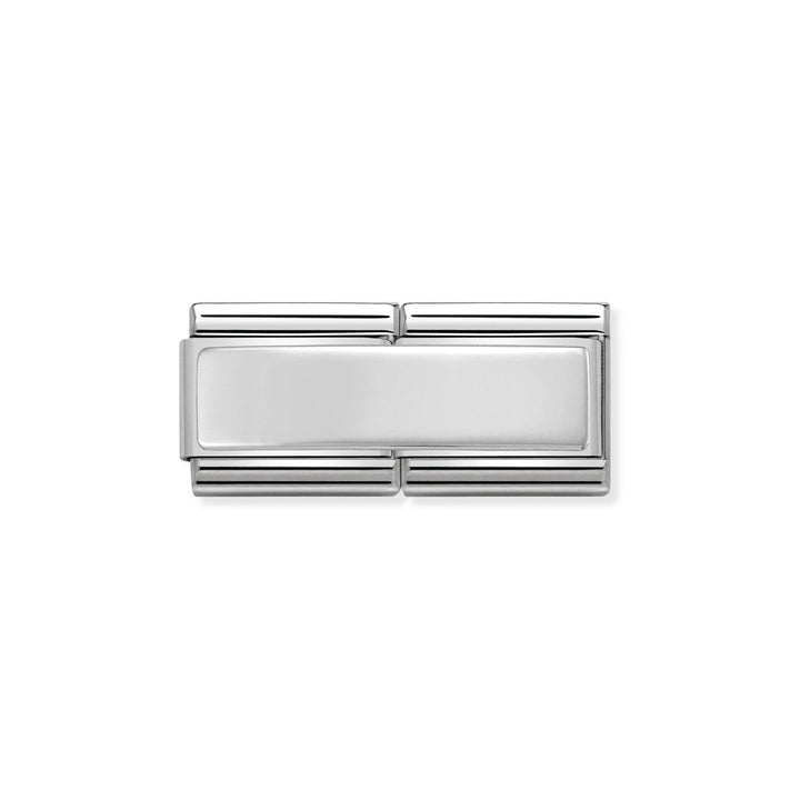 Nominations Composable Classic sterling silver Double Engraving Plate charm - 330710_01
