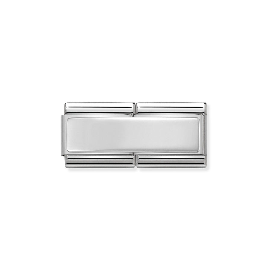 Nominations Composable Classic sterling silver Double Engraving Plate charm - 330710_01