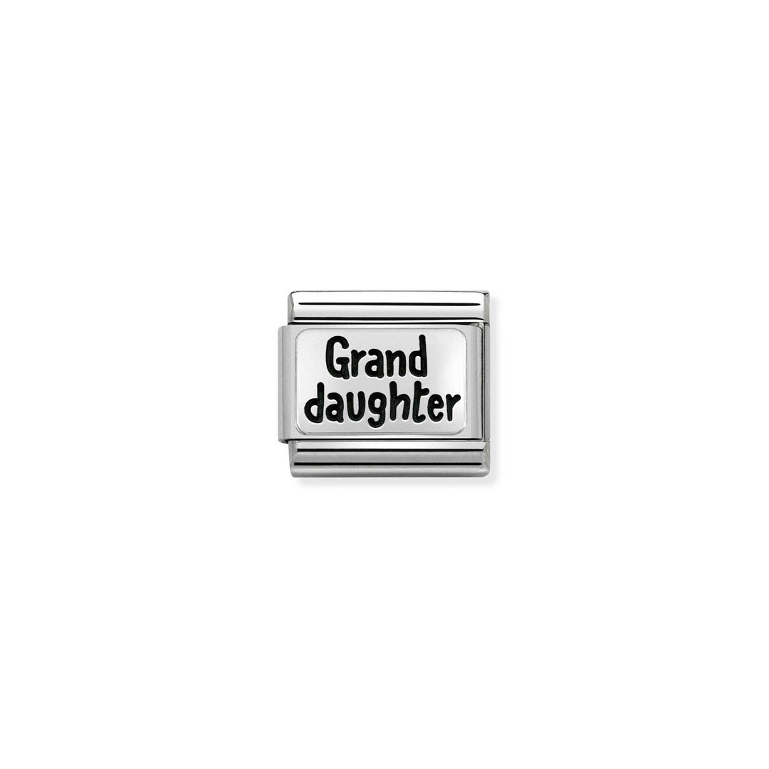NOMINATION Composable Classic PLATES OXIDIZED steel and silver 925 GRAND DAUGHTER