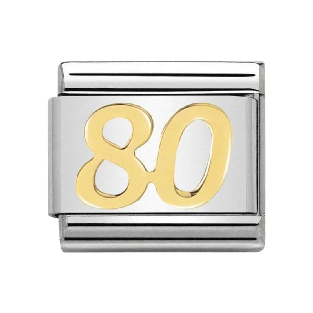 NOMINATION COMPOSABLE Classic DAILY LIFE in stainless steel with 18k gold 80 030109_39