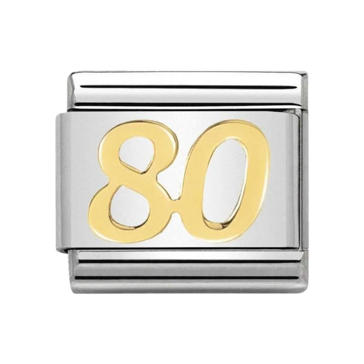 NOMINATION COMPOSABLE Classic DAILY LIFE in stainless steel with 18k gold 80 030109_39