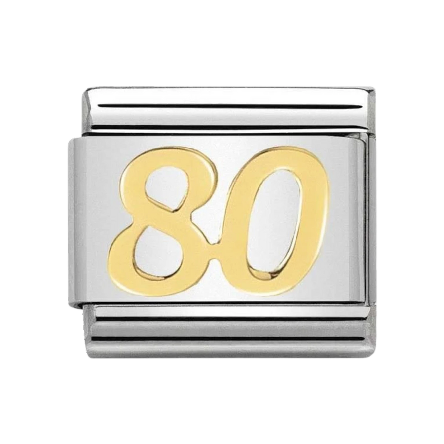 NOMINATION COMPOSABLE Classic DAILY LIFE in stainless steel with 18k gold 80 030109_39