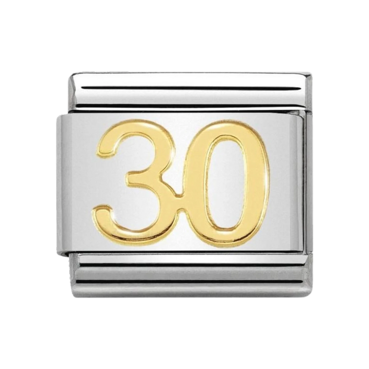 Nomination Classic Composable link with number 30 charm - 030109_40