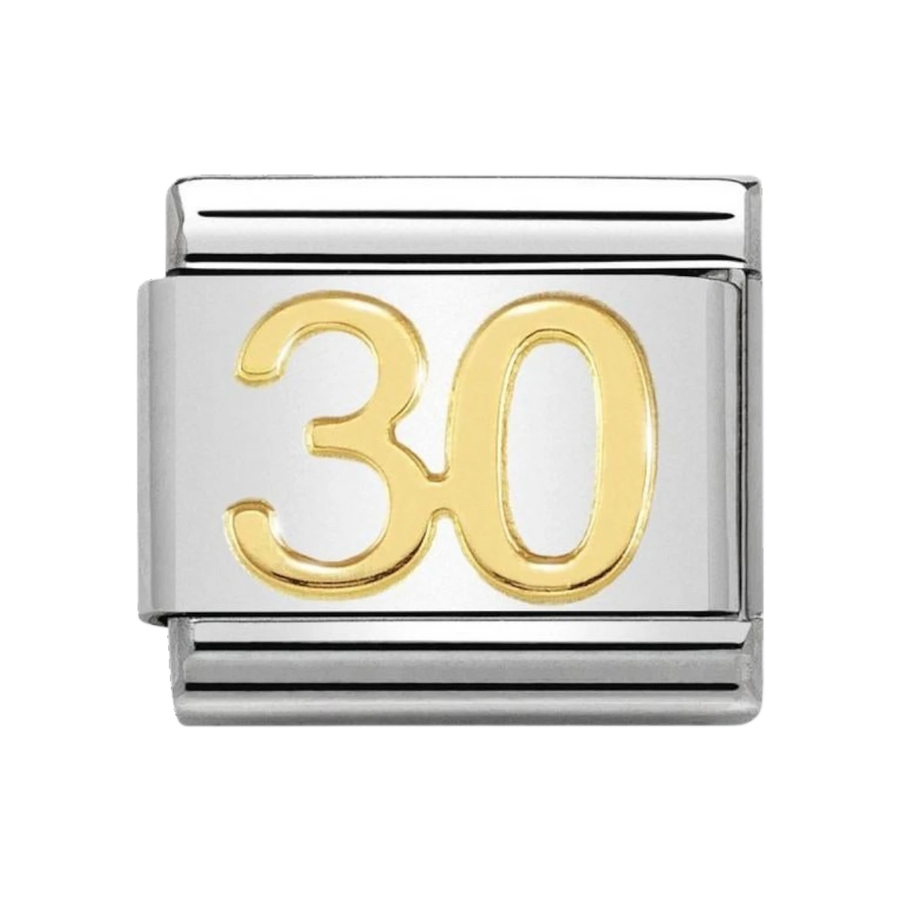 Nomination Classic Composable link with number 30 charm - 030109_40