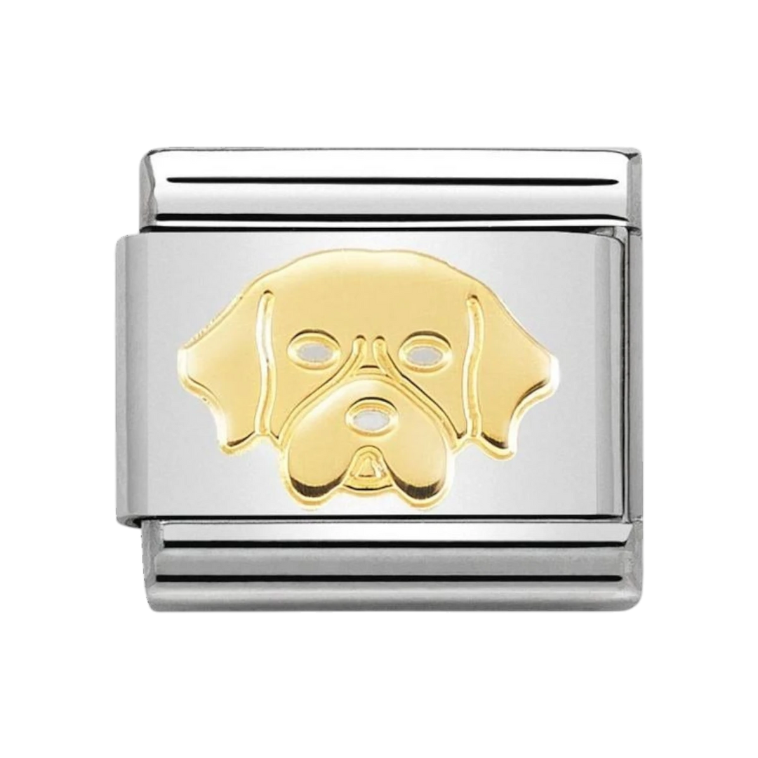 Nomination composable Classic link Golden Retriever charm - 030162_56