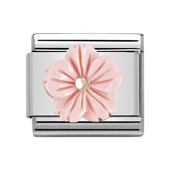 Nomination Composable Classic Link Pink Flower in Coral Paste Charm - 430510_03