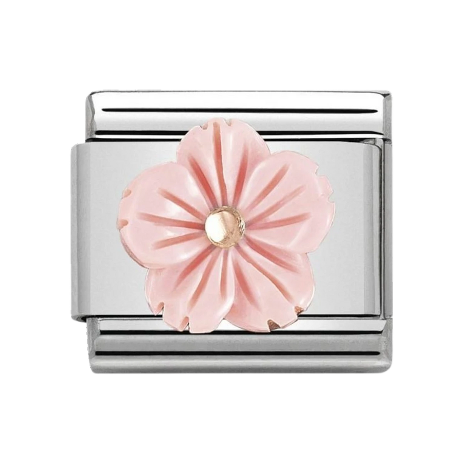 Nomination Composable Classic Link Pink Flower in Coral Paste Charm - 430510_03