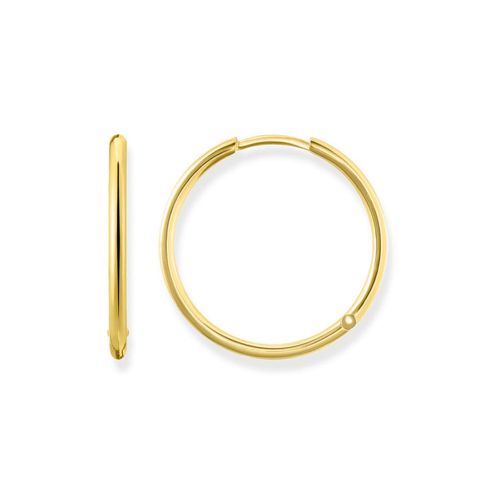 Thomas Sabo Classic Large Hoop Earrings - Yellow Gold CR610-413-12