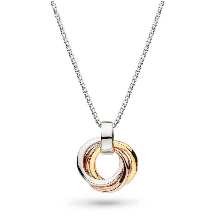 Kit Heath Bevel Cirque Trilogy Small Gold and Rose Gold Necklace 9168GRG