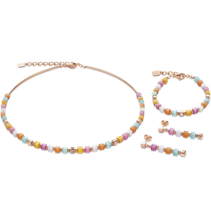 Coeur De Lion Tiger's eye & Swarovski Crystal Multicolour pastel 4997211522