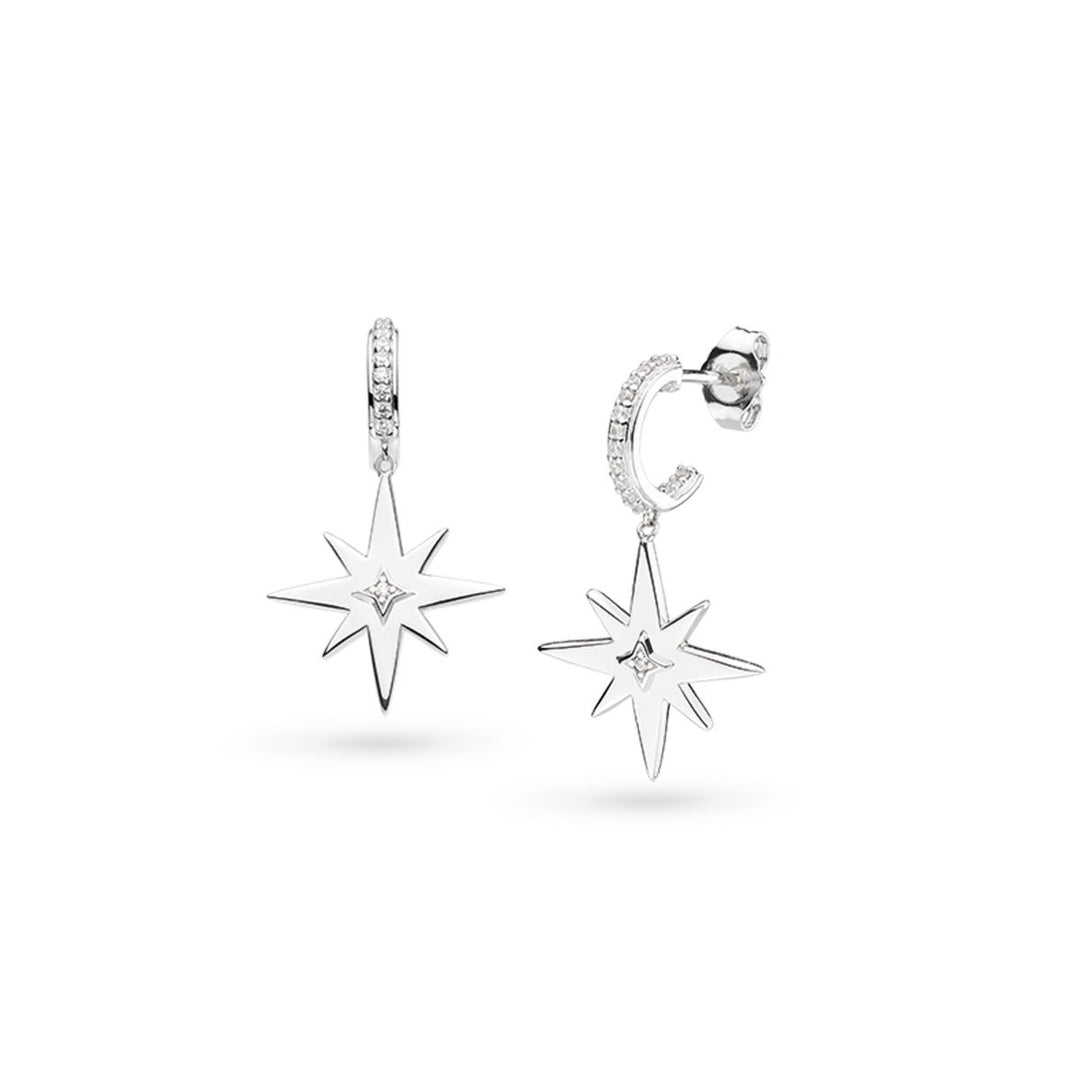 Kit Heath CÃ©leste North Star PavÃ© Hoop Earrings - 50467CZ
