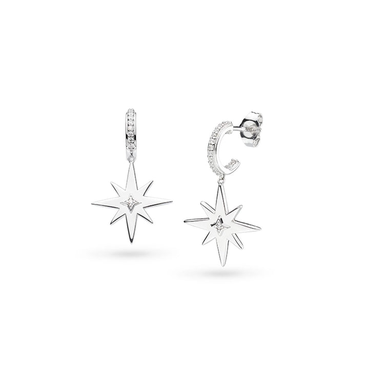 Kit Heath CÃ©leste North Star PavÃ© Hoop Earrings - 50467CZ