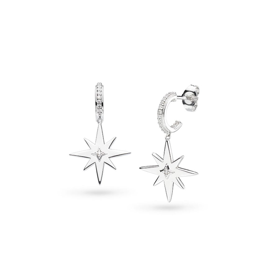 Kit Heath CÃ©leste North Star PavÃ© Hoop Earrings - 50467CZ