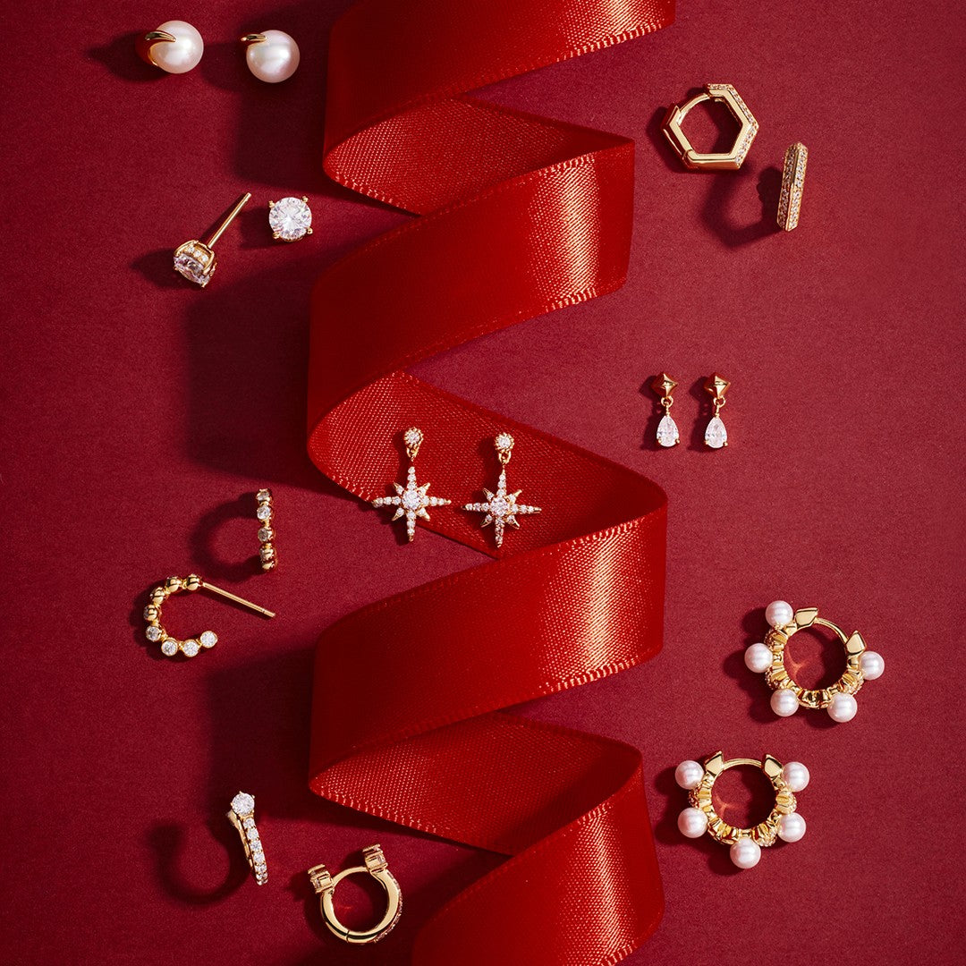 Ania Haie Dangling Nova Star Gold Stud Earrings