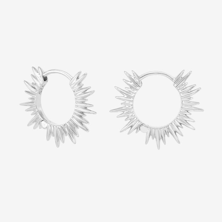 Rachel Jackson Electric Goddess Mini Huggie Hoop Earrings Silver EGE8S