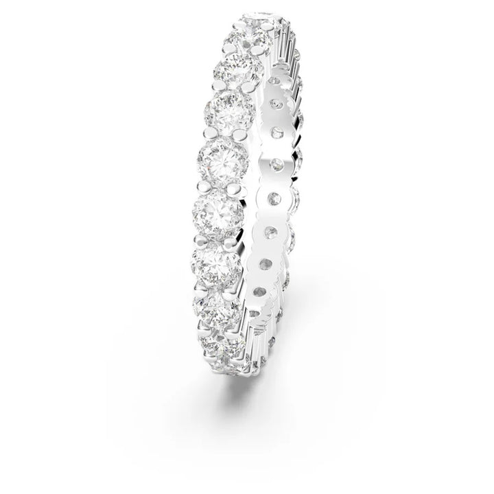 Swarovski Vittore Ring XL - White with Rhodium Plating