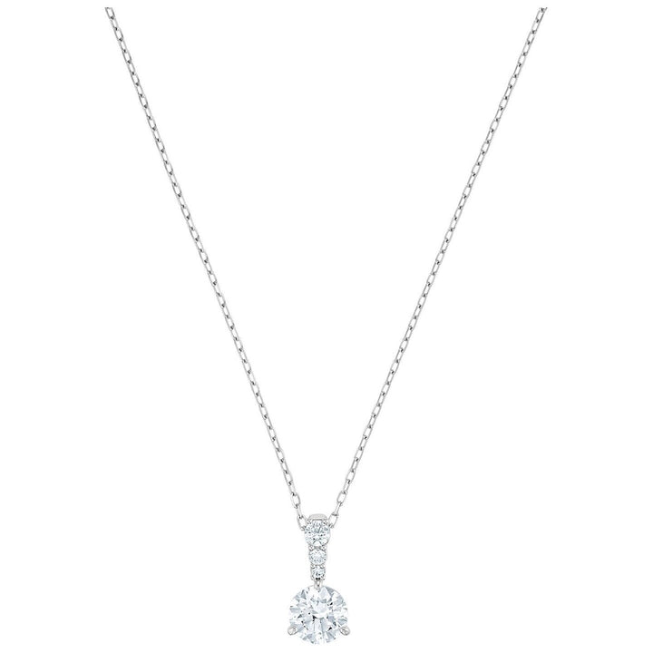 Swarovski Solitaire Pendant, White, Rhodium Plating 5472635