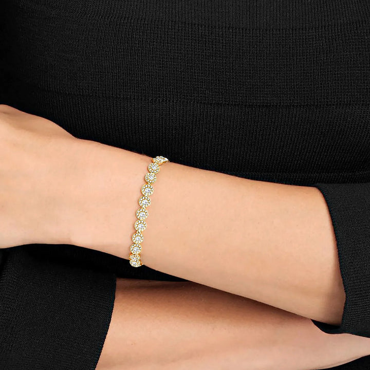 Swarovski Angelic Bracelet - White with Gold Tone Plating