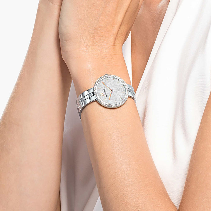 Niche Jewellery Swarovski Cosmopolitan Watch Metal Bracelet White - Stainless Steel detail