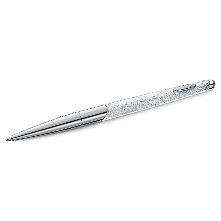 Niche Jewellery Swarovski Crystalline Nova Ballpoint Pen in White - Chrome Plated